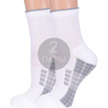 Комплект из 2 пар спортивных носков с махровым следом PARA socks БЕЛЫЕ