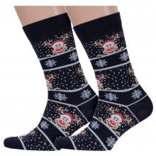 Комплект из 2 пар мужских носков Красная ветка С-1381, ЧЕРНЫЕ