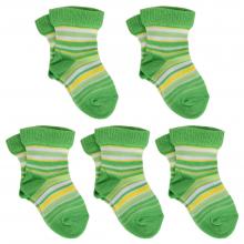 Комплект из 5 пар детских носков LORENZLine САЛАТОВЫЕ