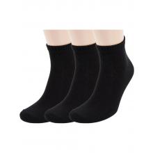 Комплект из 3 пар мужских спортивных носков Челны-текстиль ЧЕРНЫЕ