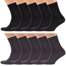 Комплект из 10 пар мужских носков без резинки RuSocks (Орудьевский трикотаж) микс 2