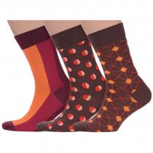 Комплект из 3 пар мужских носков НЕВА-Сокс микс 33