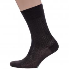 Мужские носки из микромодала Grinston socks (PINGONS) КОРИЧНЕВЫЕ