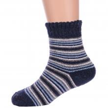 Детские теплые махровые носки Hobby Line ТЕМНО-СИНИЕ