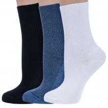 Комплект из 3 пар женских медицинских носков Dr. Feet (PINGONS) микс 4