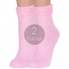 Комплект из 2 пар женских махровых носков PARA socks РОЗОВЫЕ