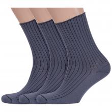 Комплект из 3 пар носков с ослабленной резинкой Альтаир СЕРЫЕ