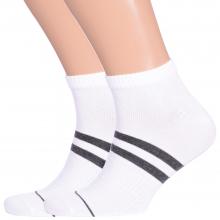 Комплект из 2 пар мужских спортивных носков «Красная ветка» БЕЛЫЕ