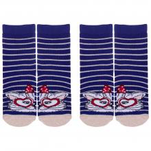 Комплект из 2 пар женских махровых носков Hobby Line СИНИЕ