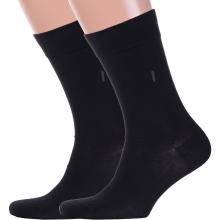Комплект из 2 пар мужских носков LORENZLine ЧЕРНЫЕ