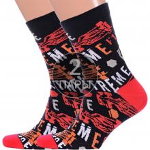 Комплект из 2 пар мужских носков «Красная ветка» ЧЕРНЫЕ