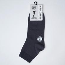 Мужские укороченные носки ТМ CAVALLIERE (RuSocks) ТЕМНО-СЕРЫЕ