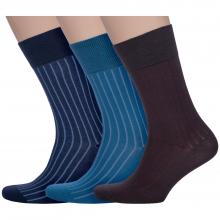 Комплект из 3 пар мужских носков Akos рис. 004, микс 9