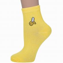 Женские носки Hobby Line ЖЕЛТЫЕ  Банан 