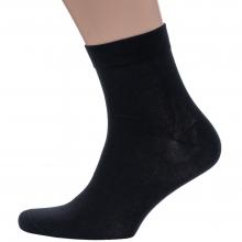 Мужские укороченные носки из 100% хлопка Grinston socks (PINGONS) ЧЕРНЫЕ