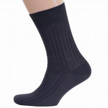 Мужские носки из 100% хлопка RuSocks (Орудьевский трикотаж) рис. 01, ТЕМНО-СЕРЫЕ