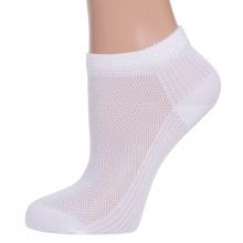 Женские короткие носки из микромодала Grinston socks (PINGONS) БЕЛЫЕ