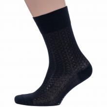 Мужские носки из микромодала Grinston socks (PINGONS) ЧЕРНЫЕ