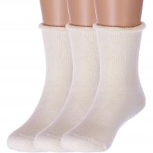 Комплект из 3 пар детских махровых носков  Красная ветка  БЕЖЕВЫЕ