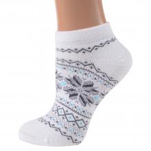 Женские носки из полушерсти Grinston socks (PINGONS) БЕЛЫЕ