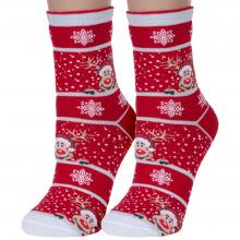 Комплект из 2 пар женских носков Красная ветка С-1444, КРАСНЫЕ