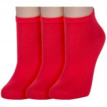 Комплект из 3 пар женских носков RuSocks (Орудьевский трикотаж) КРАСНЫЕ