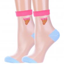 Комплект из 2 пар женских носков Hobby Line ГОЛУБЫЕ