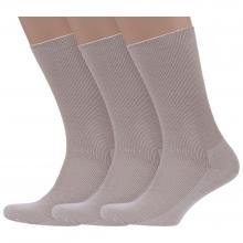 Комплект из 3 пар мужских медицинских носков Dr. Feet (PINGONS) БЕЖЕВЫЕ