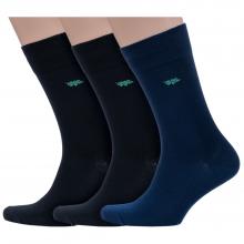 Комплект из 3 пар мужских бамбуковых носков  Grinston socks (PINGONS) микс 1