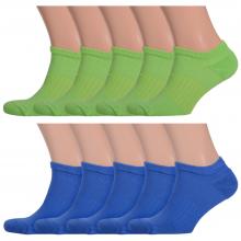 Комплект из 10 пар мужских носков с махровым мыском и пяткой Comfort (Palama) микс 4