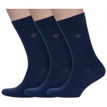Комплект из 3 пар мужских носков НАШЕ Смоленской чулочной фабрики рис. 1, ТЕМНО-СИНИЕ №3-1