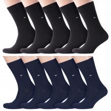 Комплект из 10 пар мужских носков с махровым следом RuSocks (Орудьевский трикотаж) микс 3