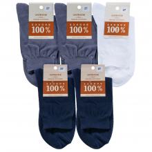 Комплект из 5 пар мужских носков  НАШЕ  Смоленской чулочной фабрики из 100% хлопка микс 9