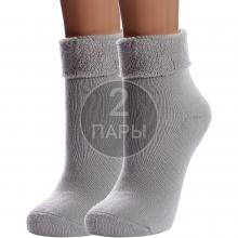 Комплект из 2 пар женских махровых носков PARA socks СВЕТЛО-СЕРЫЕ