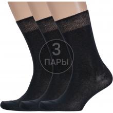 Комплект из 3 пар мужских носков  Борисоглебский трикотаж  ЧЕРНЫЕ