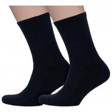 Комплект из 2 пар мужских носков с махровым следом Mark Formelle 22140K рис. 2052, ЧЕРНЫЕ