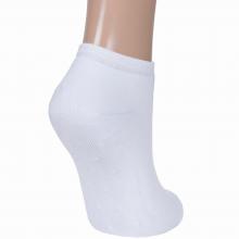 Женские махровые носки RuSocks (Орудьевский трикотаж) БЕЛЫЕ с точками