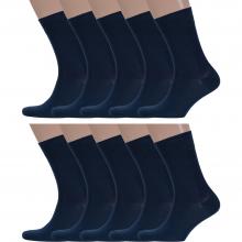Комплект из 10 пар мужских носков DiWaRi рис. 000, ТЕМНО-СИНИЕ
