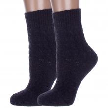Комплект из 2 пар женских полушерстяных носков RuSocks (Орудьевский трикотаж) ЧЕРНЫЕ