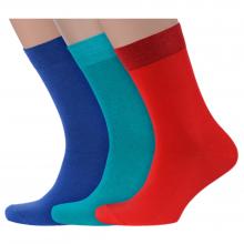 Комплект из 3 пар мужских носков  Нева-Сокс  без фабричных этикеток микс 3