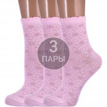 Комплект из 3 пар детских носков  Красная ветка  РОЗОВЫЕ
