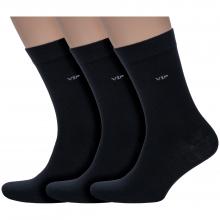 Комплект из 3 пар мужских носков VASILINA 5С4118, ЧЕРНЫЕ