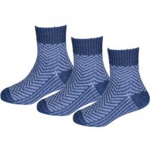 Комплект из 3 пар детских полушерстяных носков RuSocks (Орудьевский трикотаж) ДЖИНС