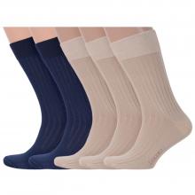 Комплект из 5 пар мужских носков LORENZLine из 100% хлопка микс 7