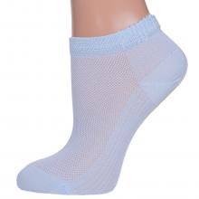 Женские короткие носки из микромодала Grinston socks (PINGONS) ГОЛУБЫЕ