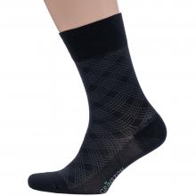 Мужские носки из мерсеризованного хлопка Grinston socks (PINGONS) ЧЕРНЫЕ