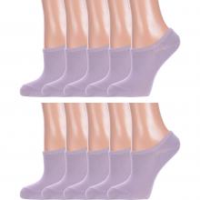 Комплект из 10 пар женских ультракоротких носков Hobby Line СЕРЫЕ