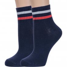 Комплект из 2 пар детских спортивных носков  Красная ветка  ТЕМНО-СИНИЕ