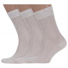 Комплект из 3 пар мужских носков LORENZLine из льна и вискозы микс 1