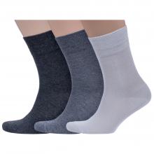 Комплект из 3 пар мужских бамбуковых носков Grinston socks (PINGONS) микс 2